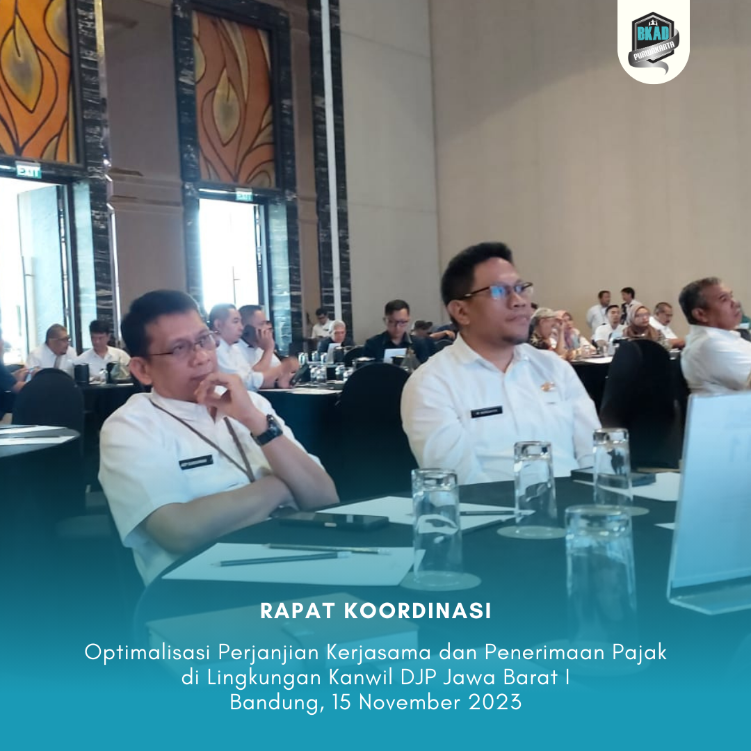 Rapat Koordinasi Optimalisasi Perjanjian Kerjasama dan Penerimaan Pajak di Lingkungan Kanwil DJP Jawa Barat I