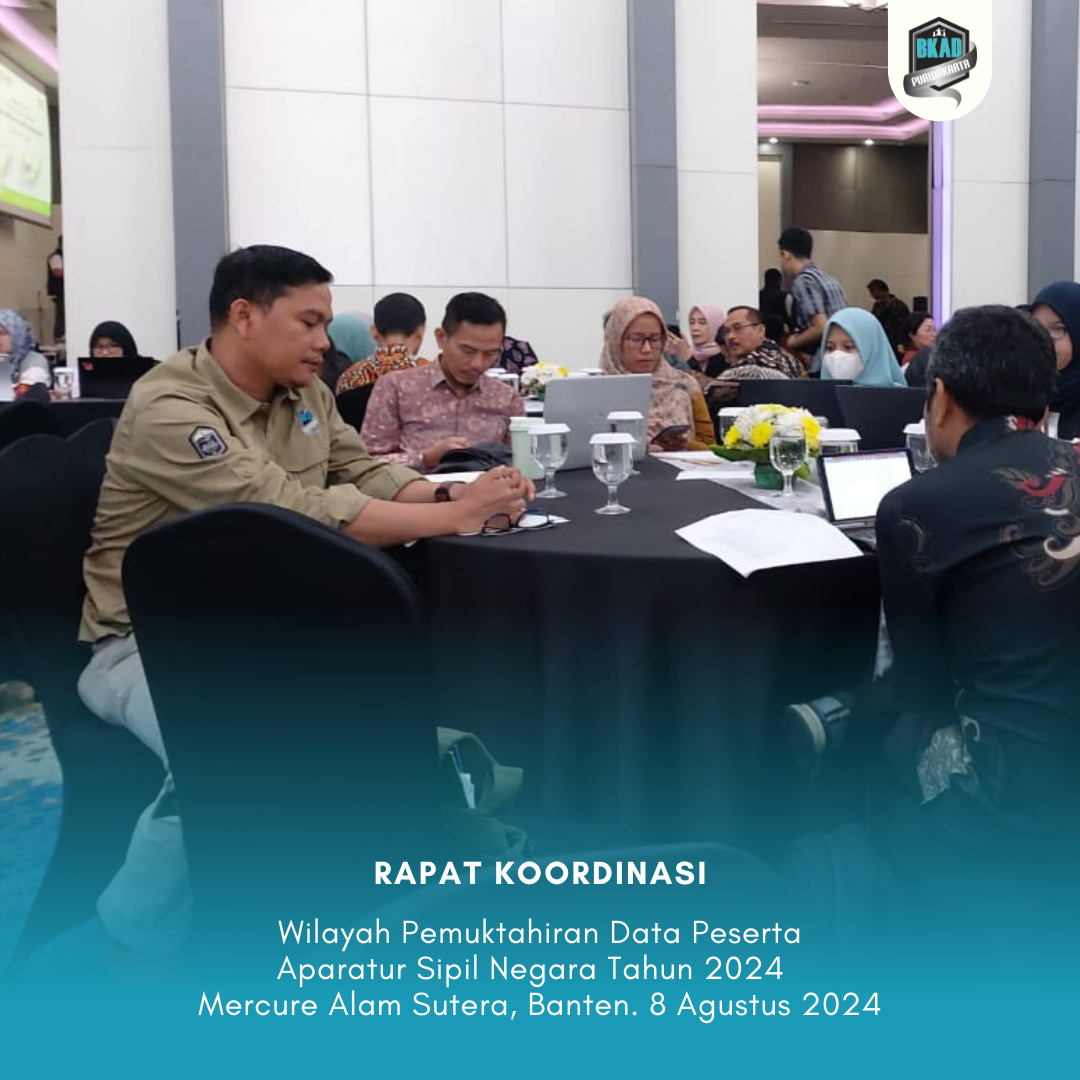 Rapat Koordinasi Wilayah Pemuktahiran Data Peserta Aparatur Sipil Negara Tahun 2024