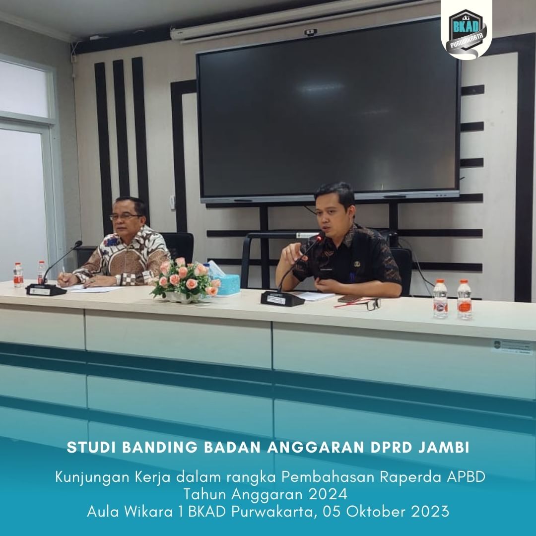Menerima Kunjungan Kerja dalam rangka studi banding pembahasan Raperda APBD TA 2024