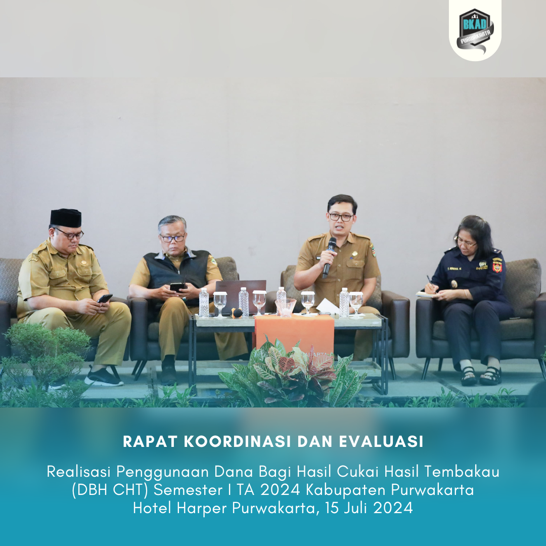 Rapat Koordinasi dan Evaluasi Realisasi Penggunaan DBHCHT semester I