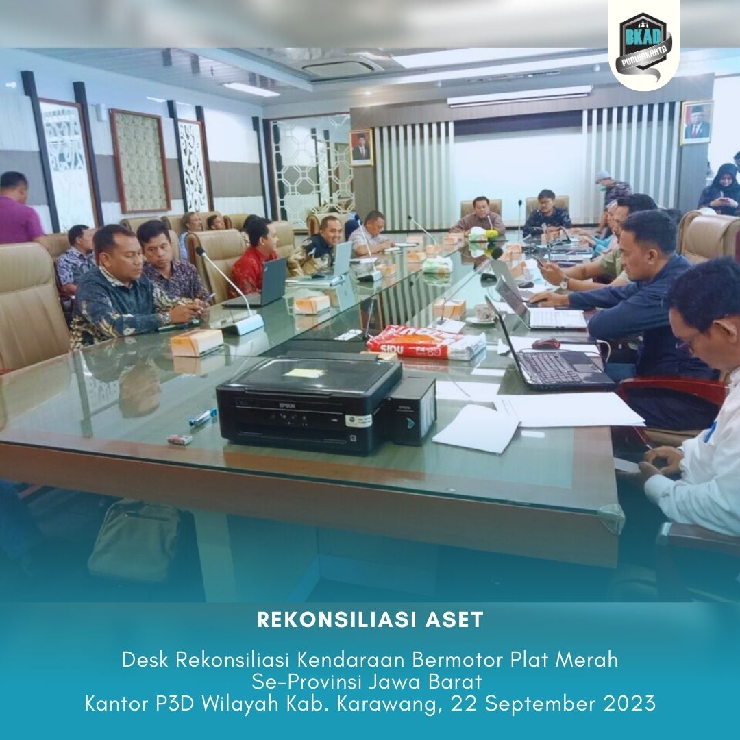 Desk Rekonsiliasi Kendaraan Bermotor Plat Merah Se-Provinsi Jawa Barat
