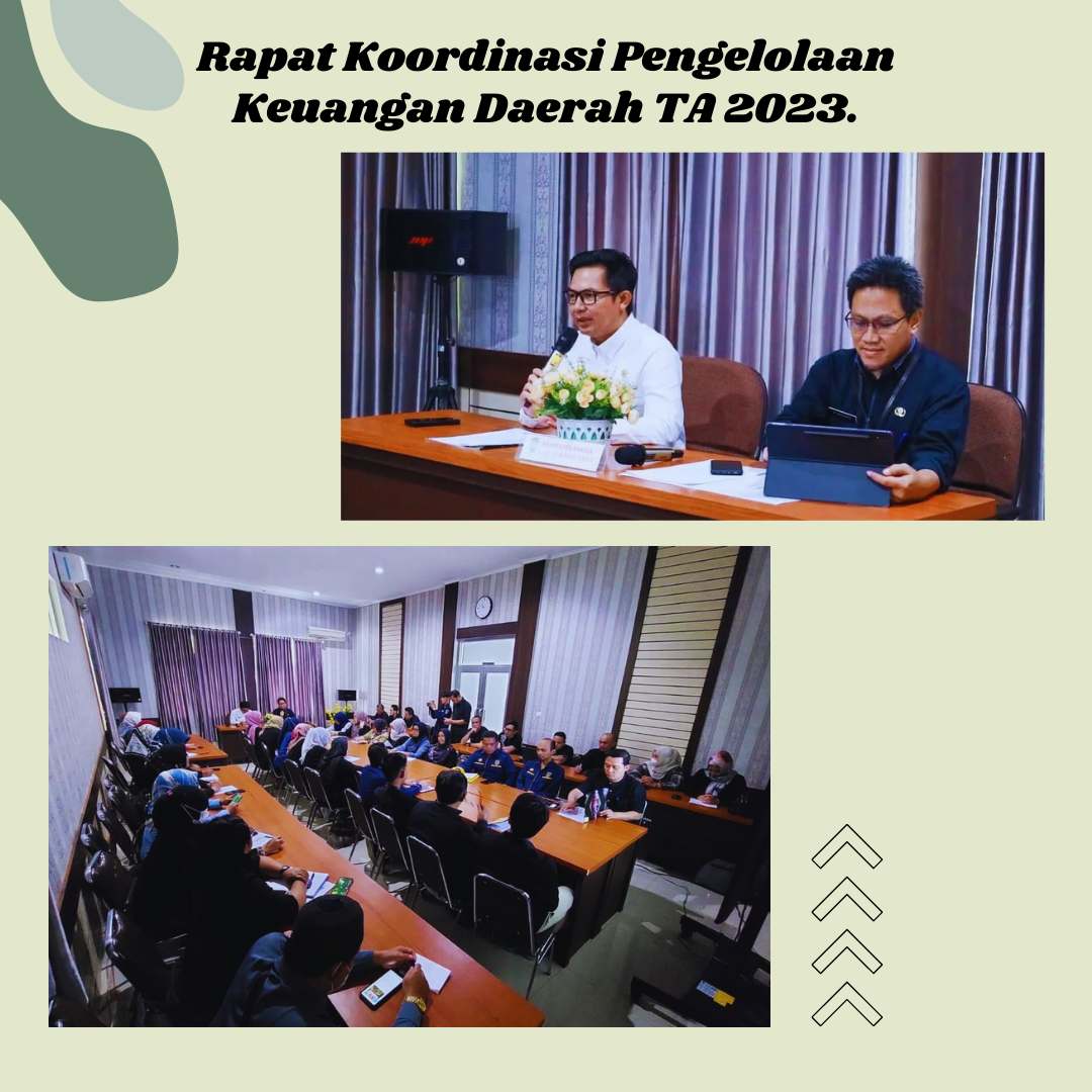 Rapat Koordinasi Pengelolaan Keuangan Daerah Tahun Anggaran 2023.