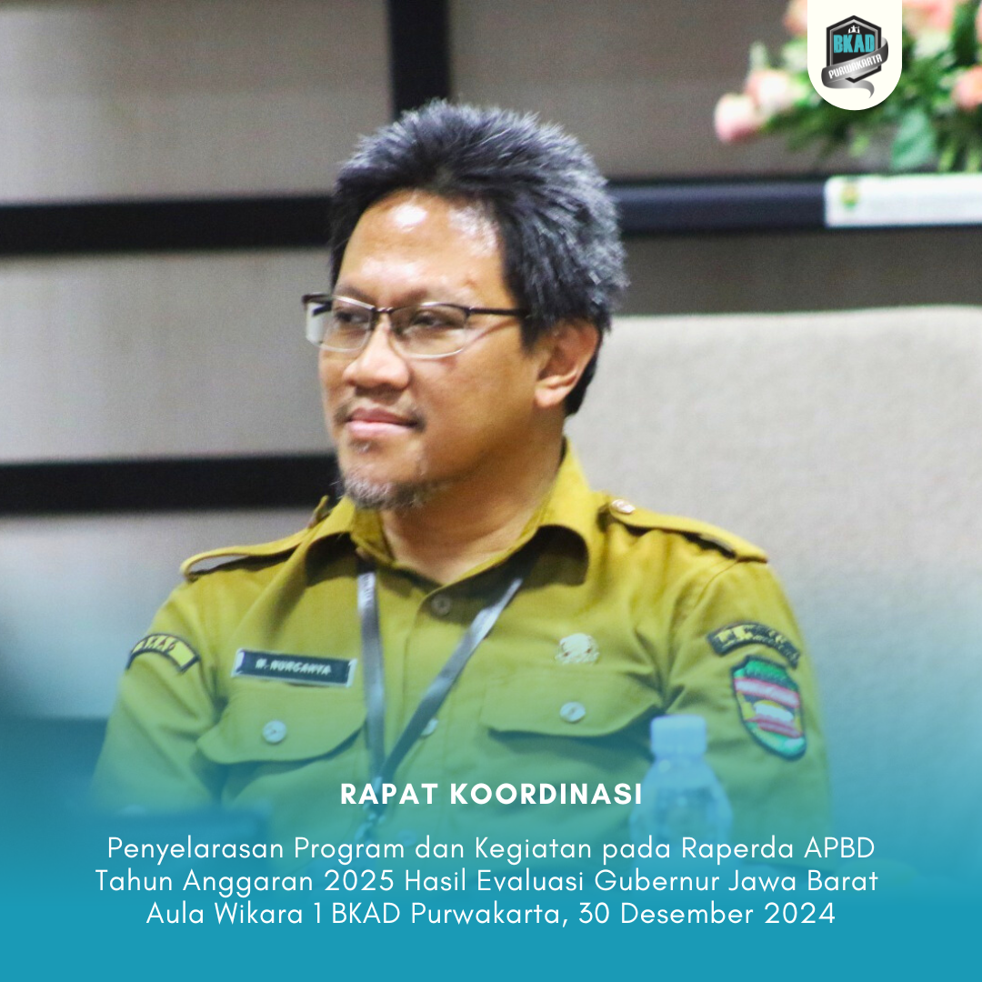 Rapat Penyelarasan Program dan Kegiatan pada Raperda APBD Tahun Anggaran 2025 Hasil Evaluasi Gubernur Jawa Barat