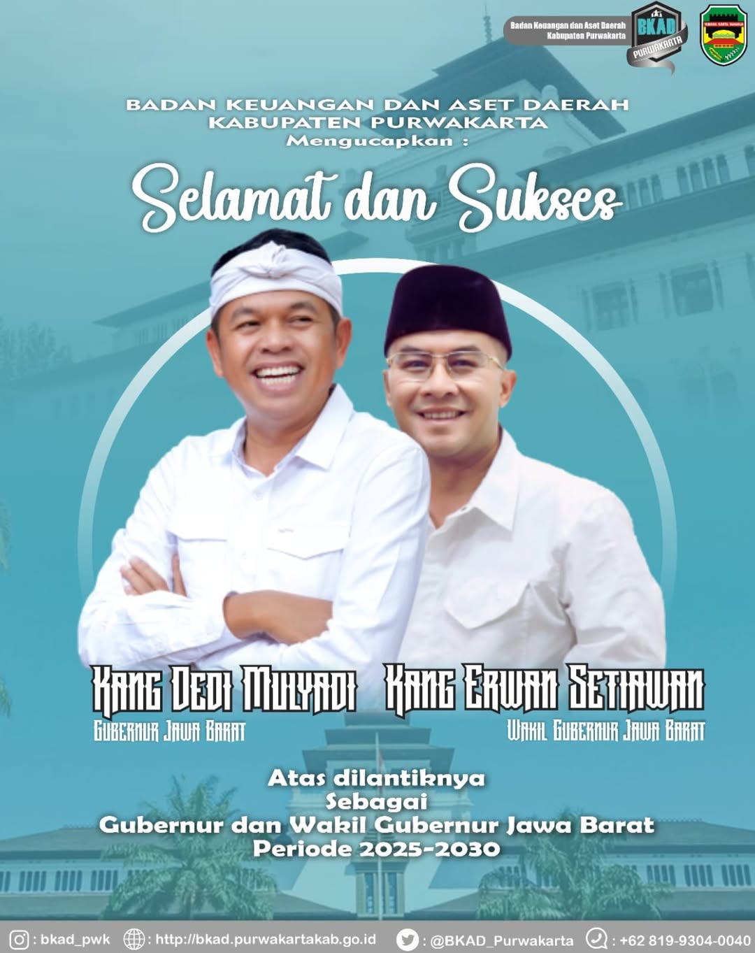 Gubernur dan Wakil Gubernur Jawa Barat periode tahun 2025-2030