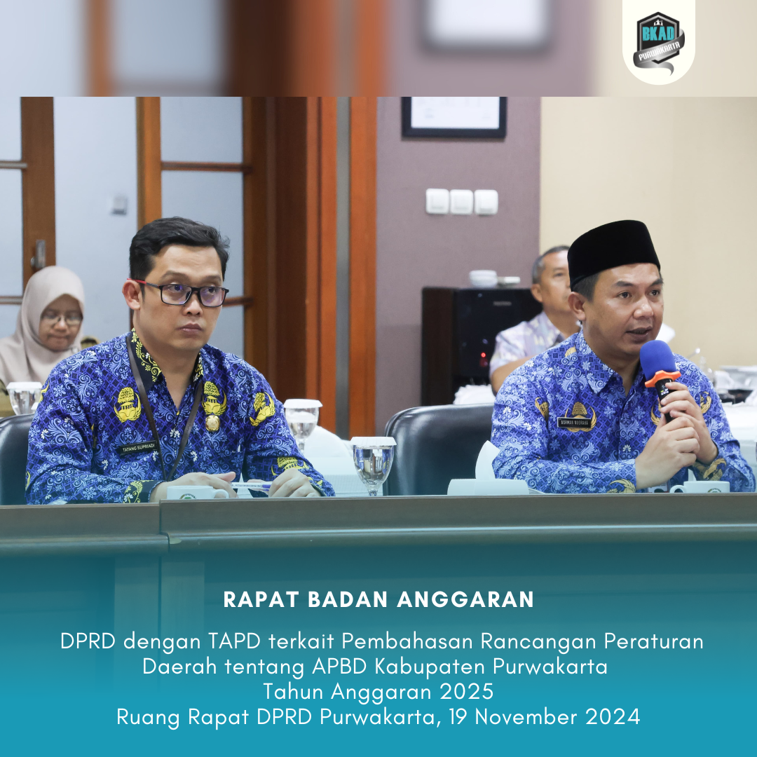 Rapat Badan Anggaran DPRD dengan TAPD