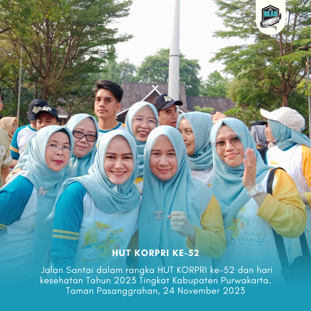 Jalan santai dalam rangka HUT KORPRI ke-52 dan Hari Kesehatan Tahun 2023