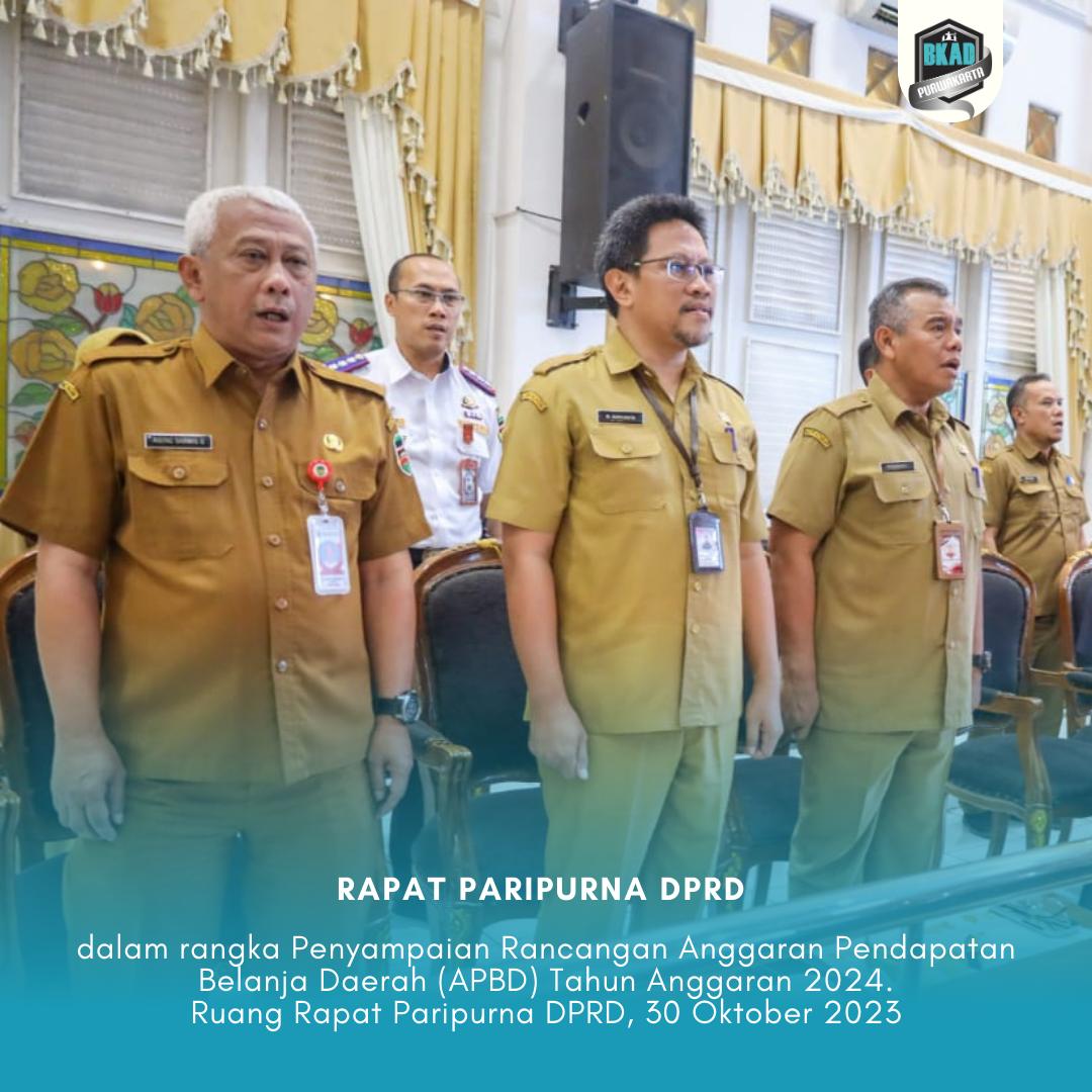 Rapat Paripurna DPRD Agenda Penyampaian Rancangan APBD Tahun Anggaran 2024