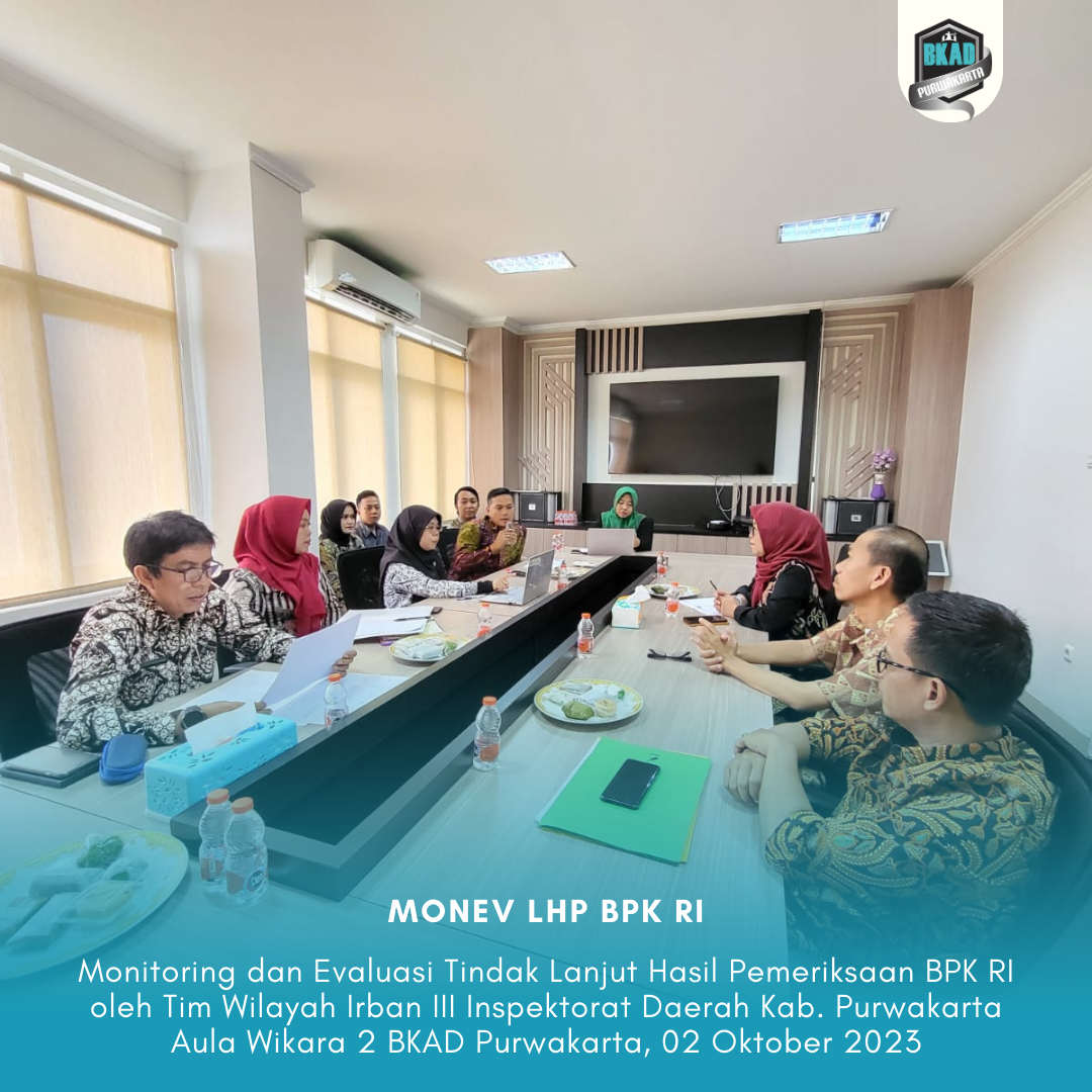 Monitoring dan Evaluasi Tindak Lanjut Hasil Pemeriksaan BPK RI