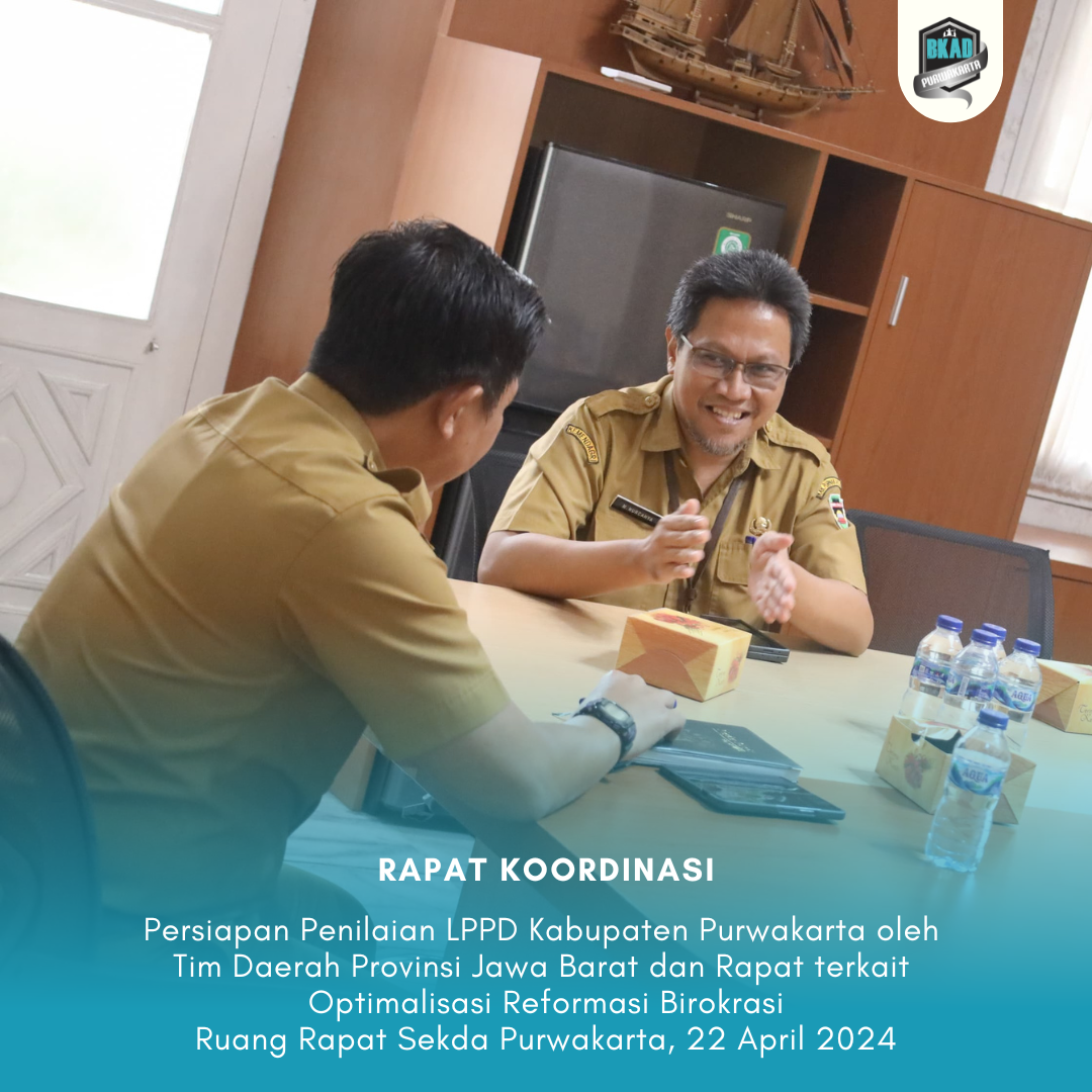 Rapat terkait Persiapan penilaian LPPD Kabupaten Purwakarta