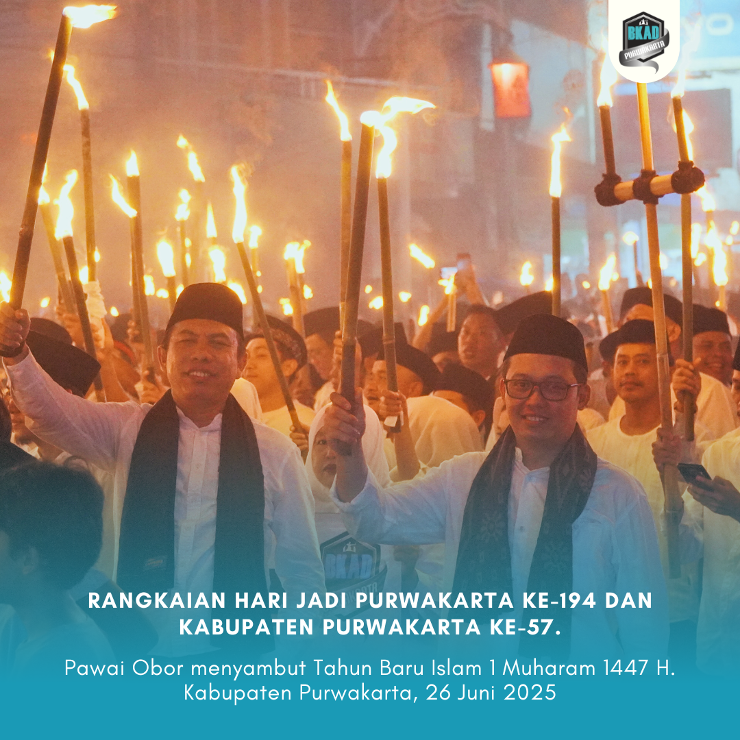 Pawai Obor menyambut Tahun Baru Islam 1 Muharam 1447 H.