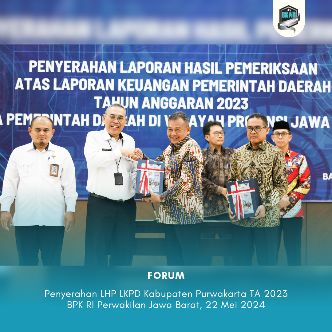 Penyerahan LHP LKPD Kabupaten Purwakarta TA 2023