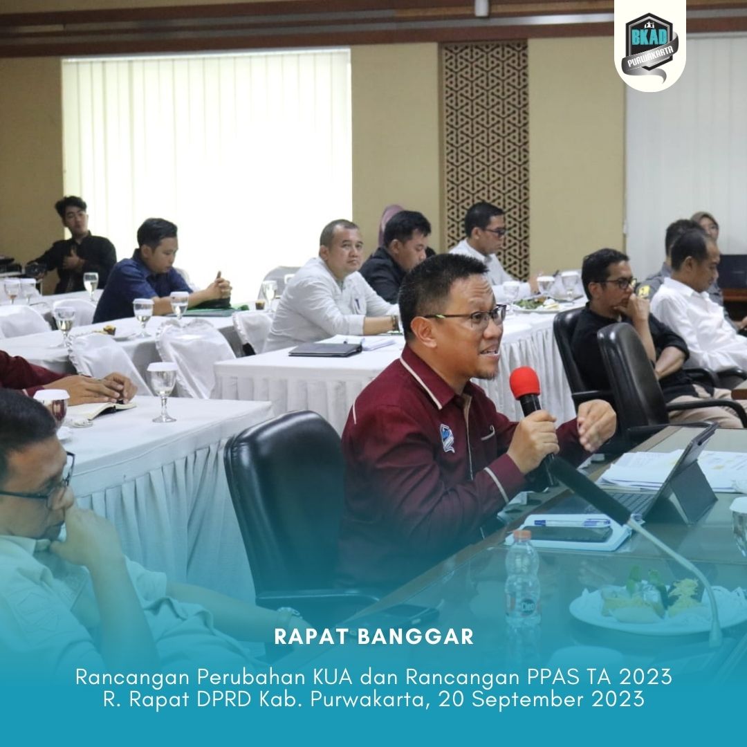 Pembahasan Rancangan Perubahan KUA dan Rancangan Perubahan PPAS TA. 2023
