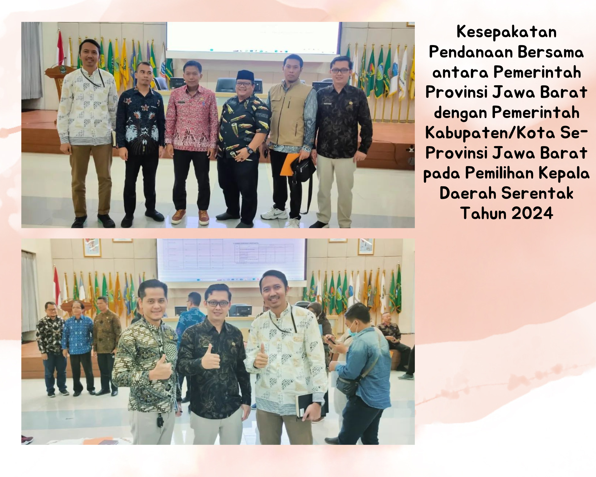 Undangan Kesepakatan Pendanaan Bersama antara Pemerintah Provinsi Jawa Barat dengan Pemerintah Kabupaten/Kota Se-Provinsi Jawa Barat pada Pemilihan Kepala Daerah Serentak Tahun 2024