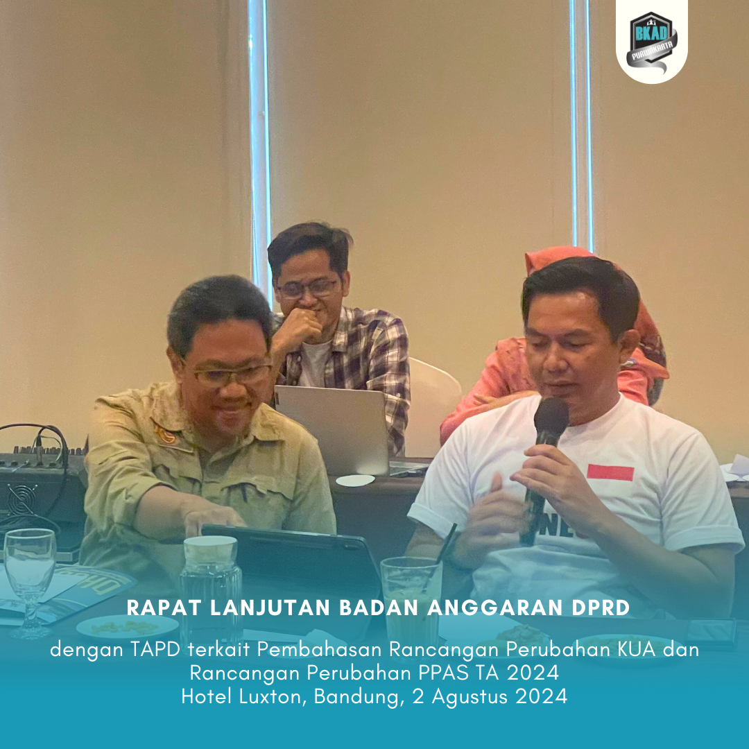 Rapat Lanjutan Badan Anggaran DPRD dengan TAPD