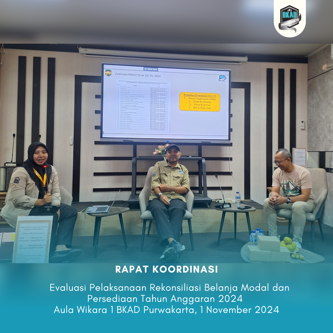 Evaluasi Rekonsiliasi Belanja Modal dan Persediaan Tahun Anggaran 2024