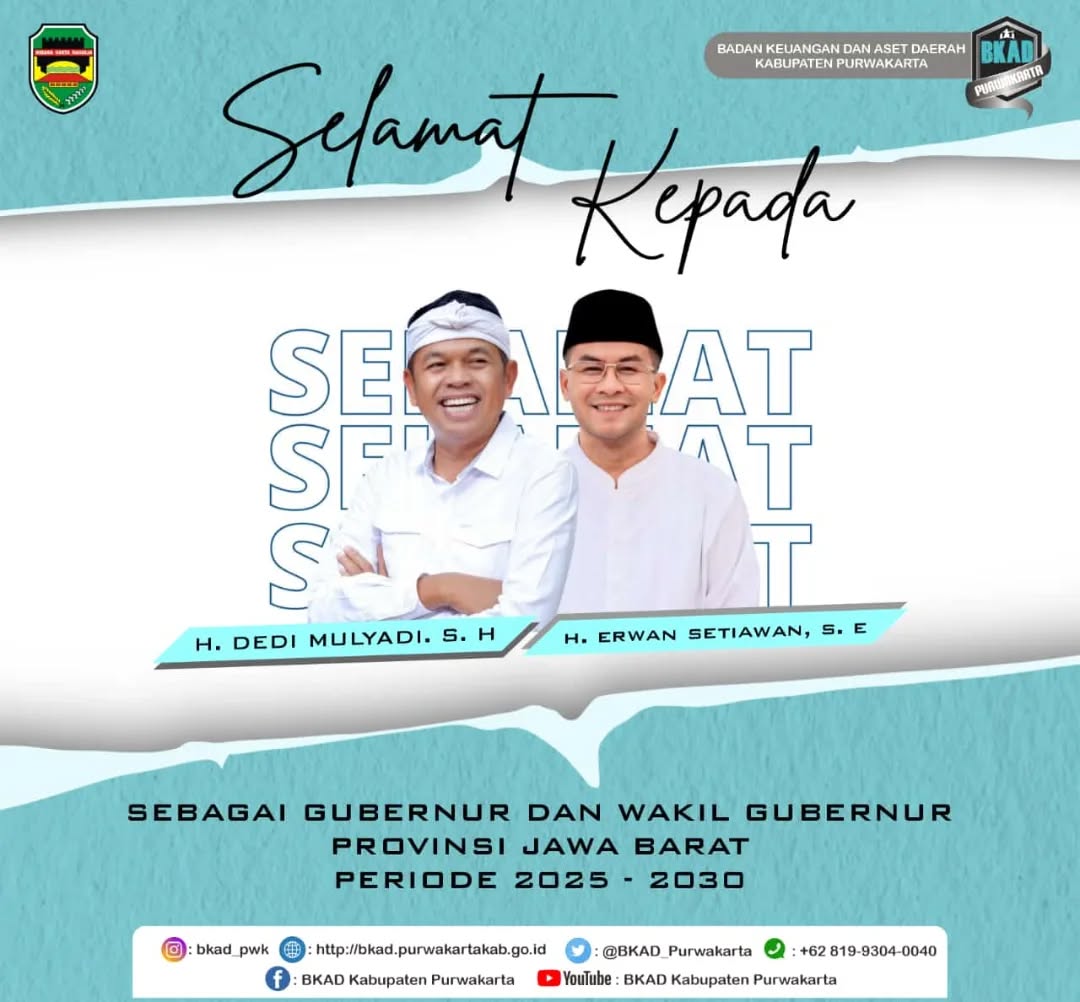 Gubernur dan Wakil Gubernur Provinsi Jawa Barat Terpilih Periode 2025-2030