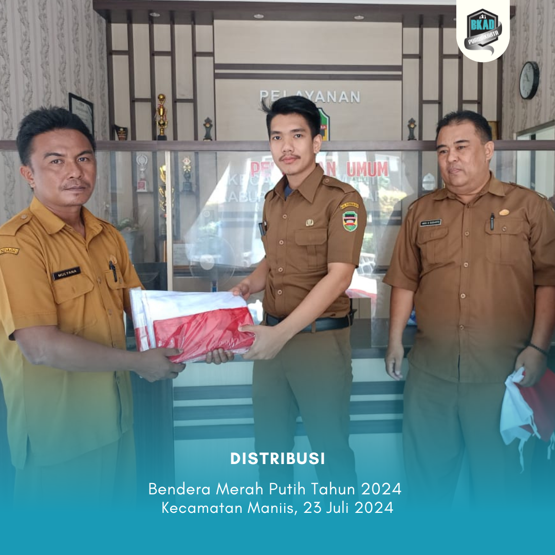 Mendistribusikan Bendera Merah Putih