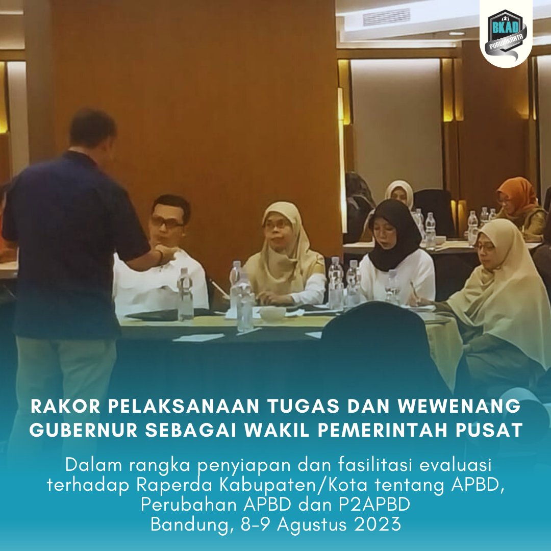 Rapat Koordinasi Pelaksanaan Tugas dan Wewenang Gubernur sebagai Wakil Pemerintah Pusat