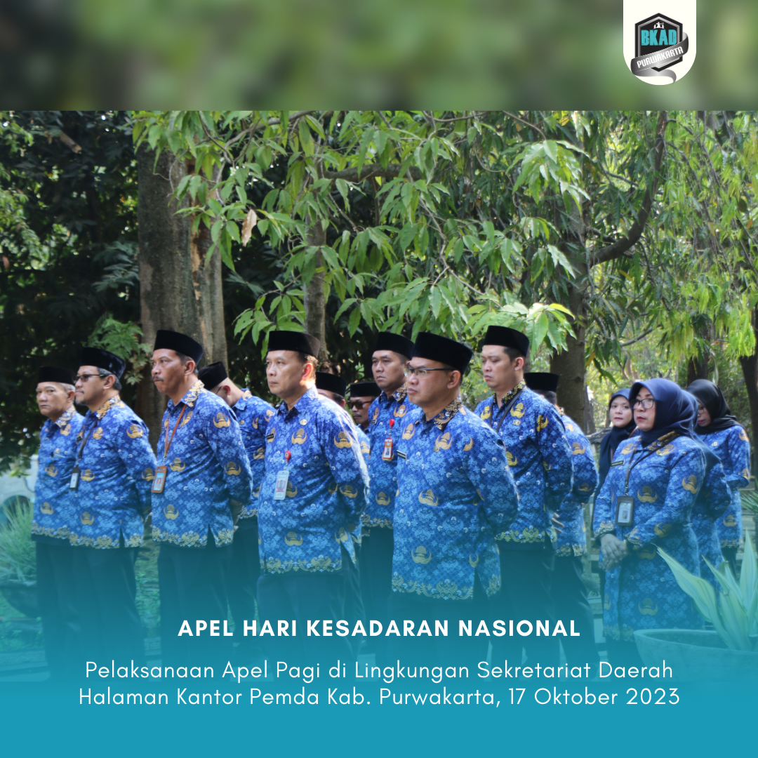 Apel pagi dalam rangka memperingati Hari Kesadaran Nasional.