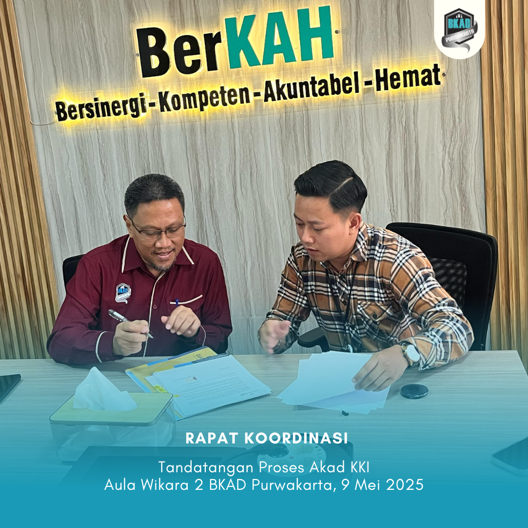 Penandatanganan Proses Akad KKI (Kartu Kredit Pemerintah).