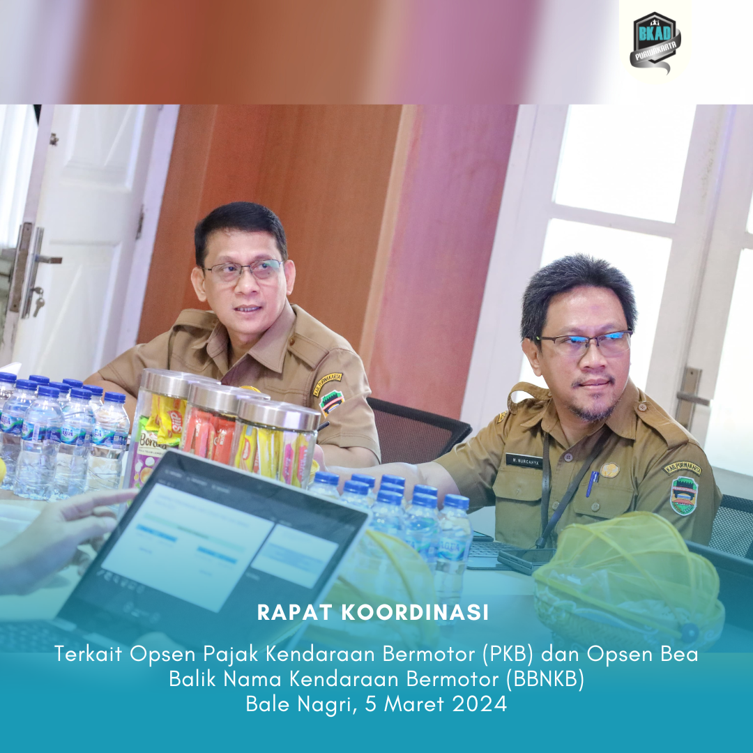 Rapat Koordinasi terkait Opsen Pajak Kendaraan Bermotor (PKB) dan Opsen Bea Balik Nama Kendaraan Bermotor (BBNKB)