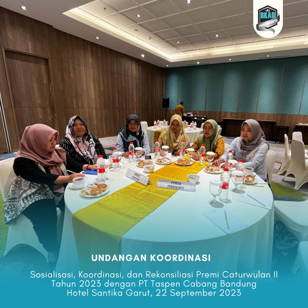 Sosialisasi, Koordinasi, dan Rekonsiliasi Premi Caturwulan II Tahun 2023 dengan PT Taspen Cabang Bandung